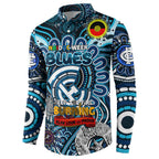 Custom Carlton Blues NAIDOC Week 2024 Button Sweatshirt Mascot Football