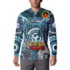 Custom Carlton Blues NAIDOC Week 2024 Button Sweatshirt Mascot Football