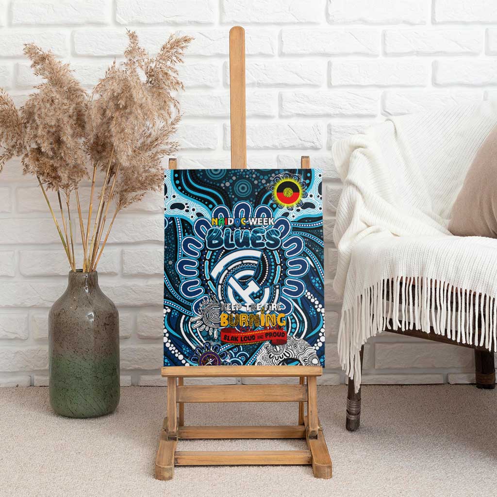 Carlton Blues NAIDOC Week 2024 Canvas Wall Art Mascot Football