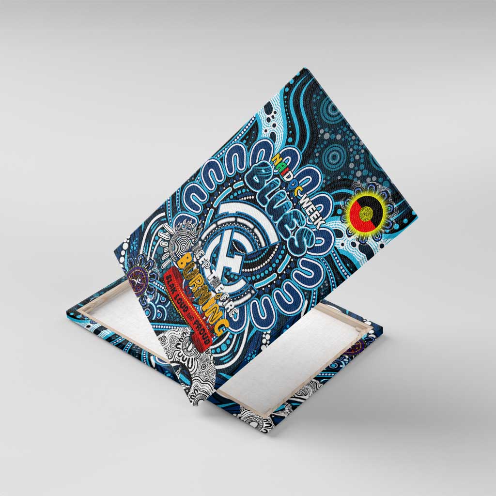 Carlton Blues NAIDOC Week 2024 Canvas Wall Art Mascot Football