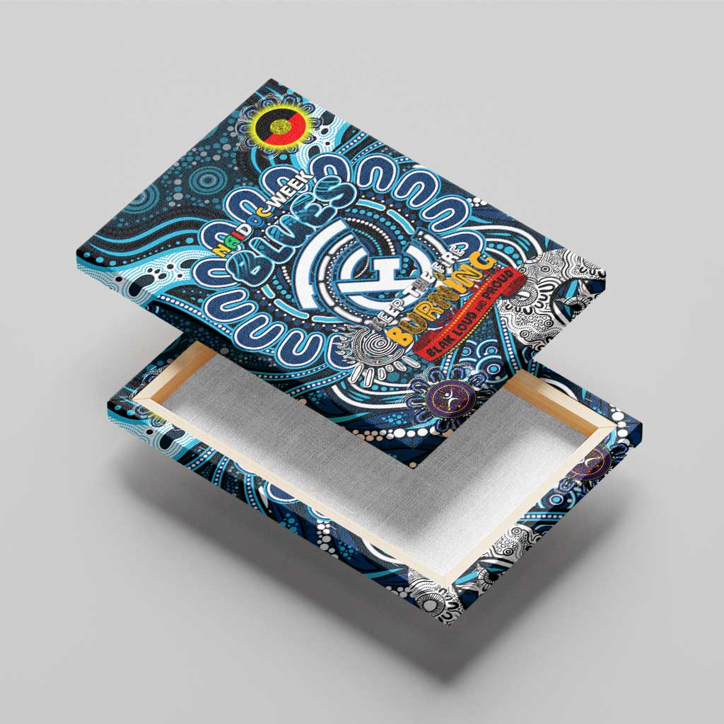 Carlton Blues NAIDOC Week 2024 Canvas Wall Art Mascot Football