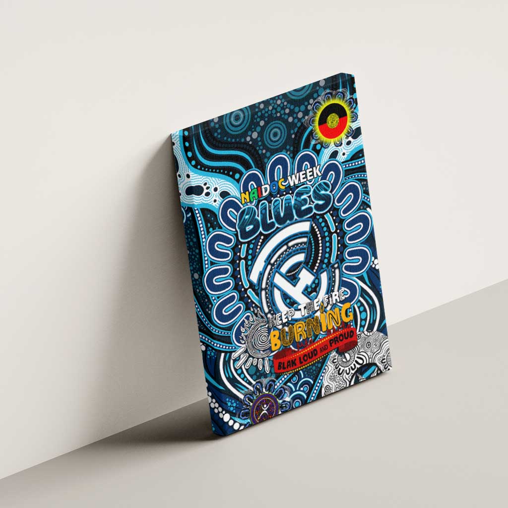 Carlton Blues NAIDOC Week 2024 Canvas Wall Art Mascot Football
