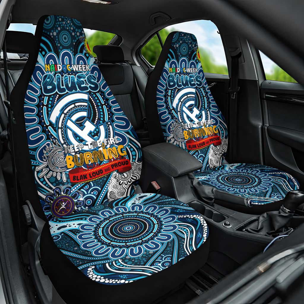 Carlton Blues NAIDOC Week 2024 Car Seat Cover Mascot Football