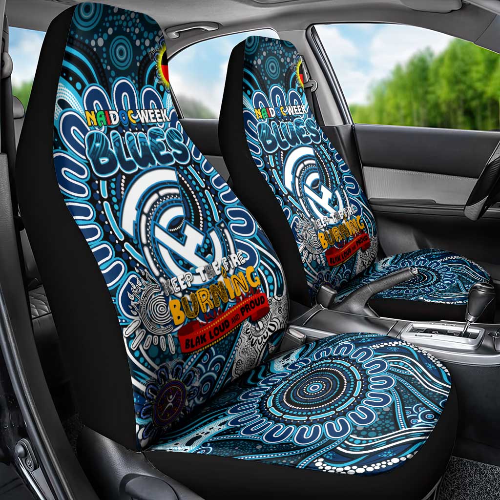 Carlton Blues NAIDOC Week 2024 Car Seat Cover Mascot Football