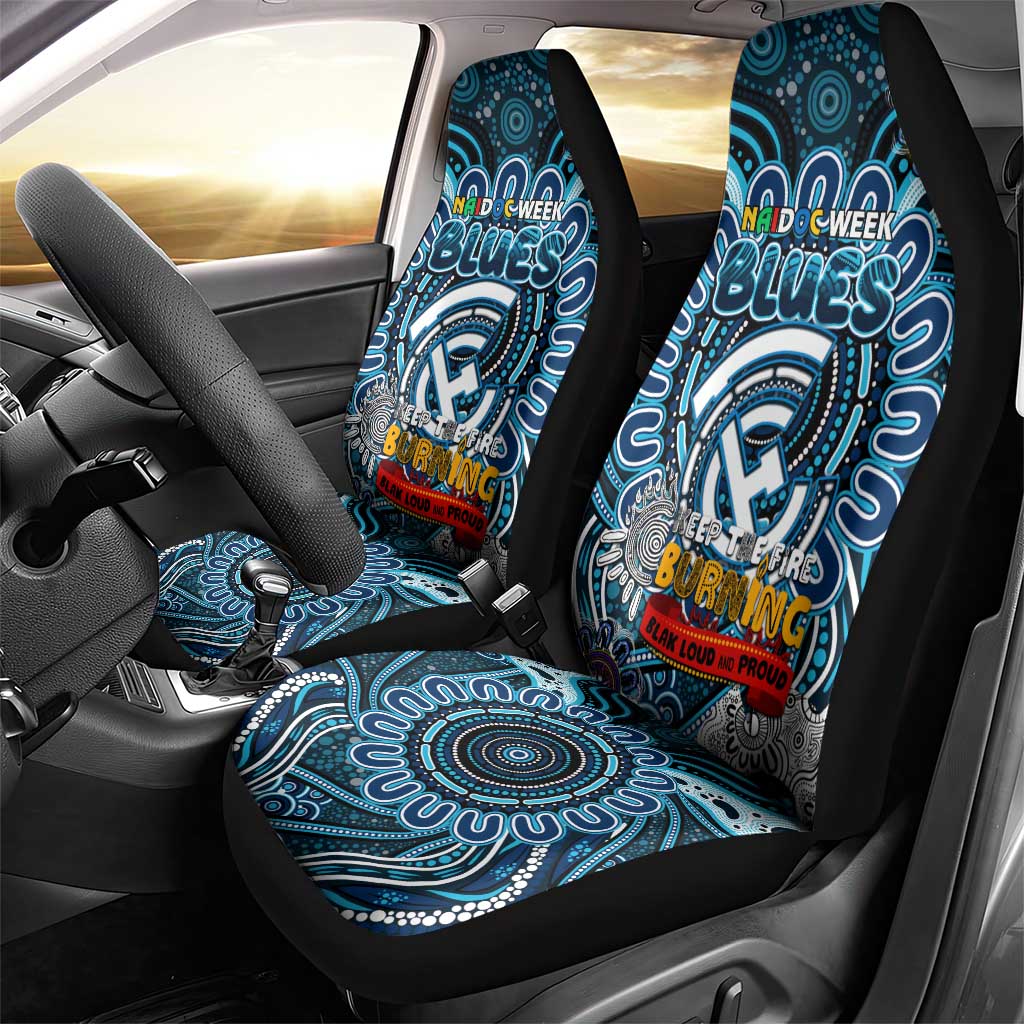 Carlton Blues NAIDOC Week 2024 Car Seat Cover Mascot Football
