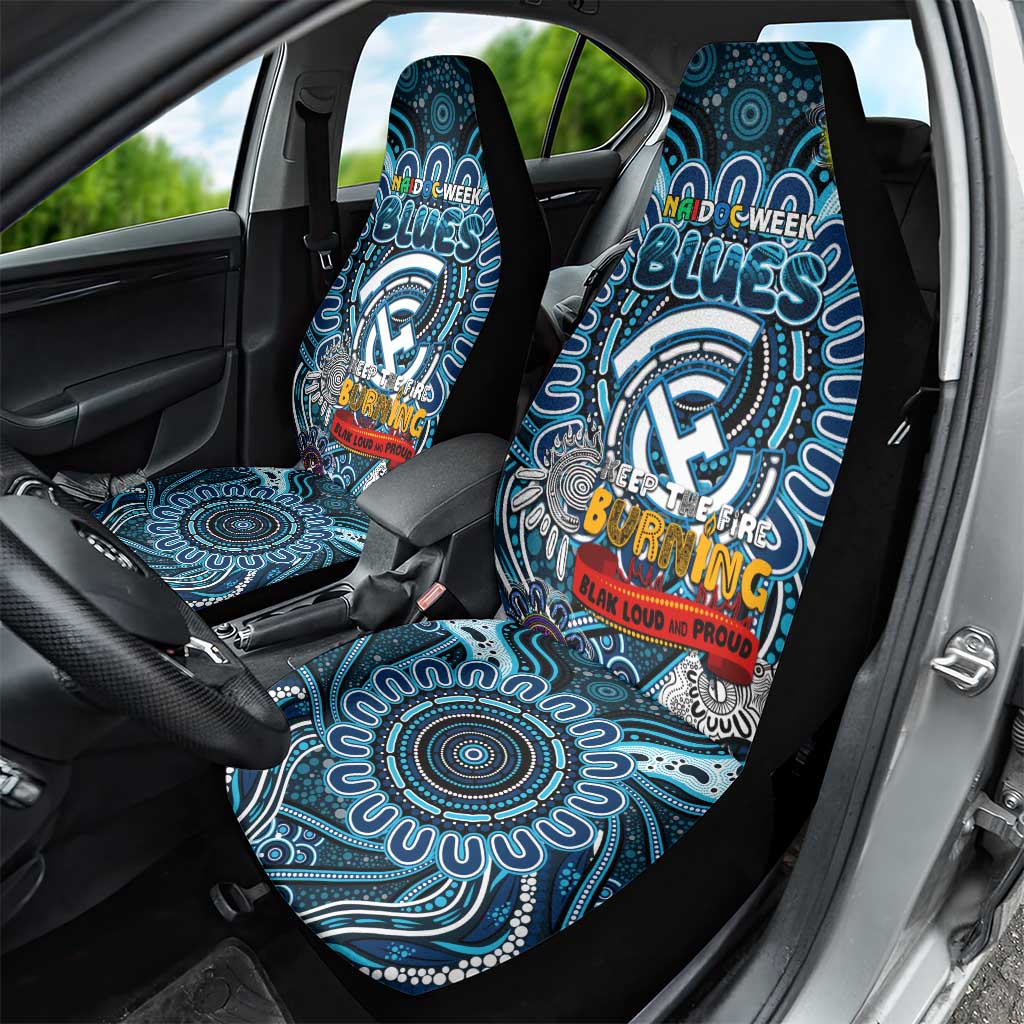Carlton Blues NAIDOC Week 2024 Car Seat Cover Mascot Football