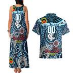 Custom Carlton Blues NAIDOC Week 2024 Couples Matching Tank Maxi Dress and Hawaiian Shirt Mascot Football