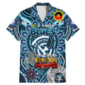 Custom Carlton Blues NAIDOC Week 2024 Family Matching Mermaid Dress and Hawaiian Shirt Mascot Football