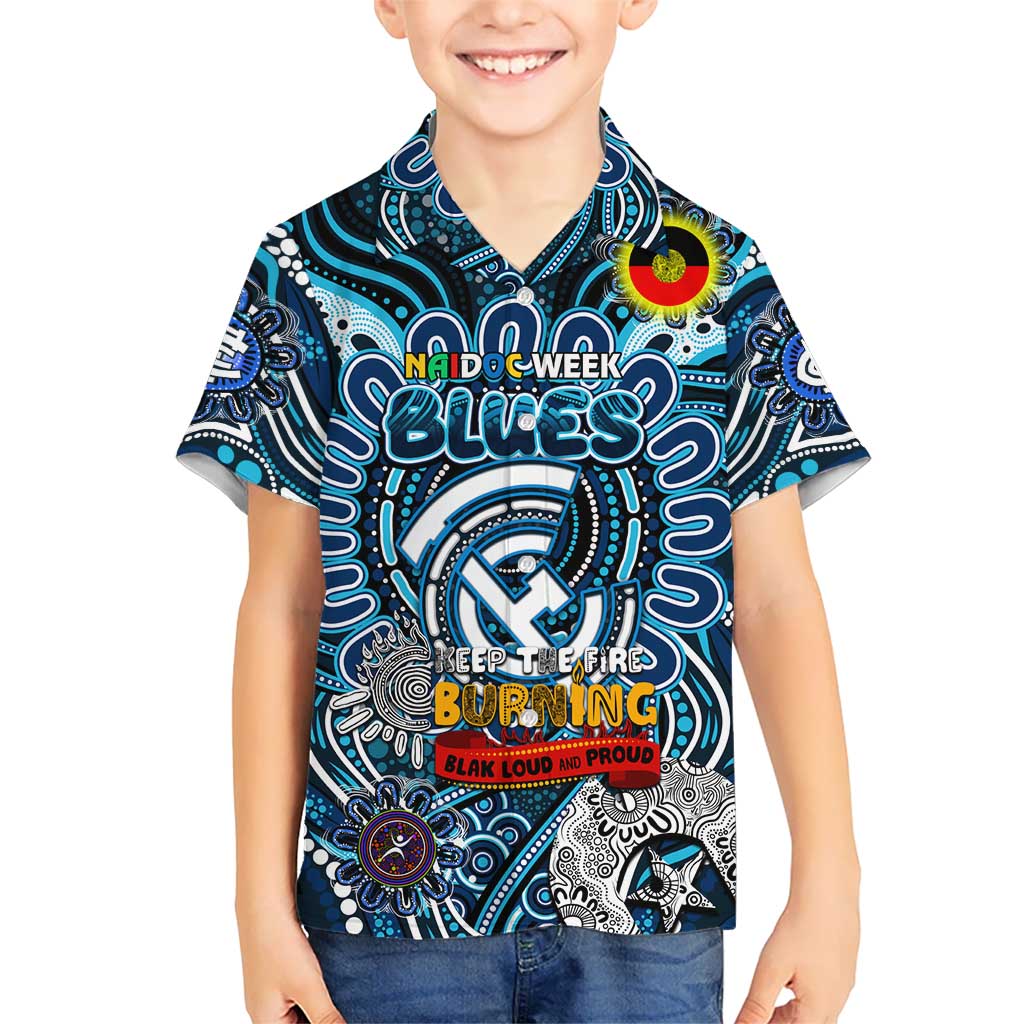 Custom Carlton Blues NAIDOC Week 2024 Hawaiian Shirt Mascot Football