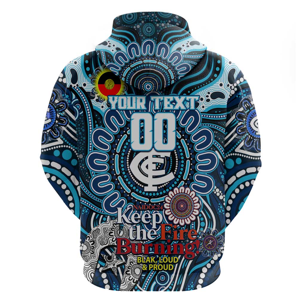 Custom Carlton Blues NAIDOC Week 2024 Hoodie Mascot Football