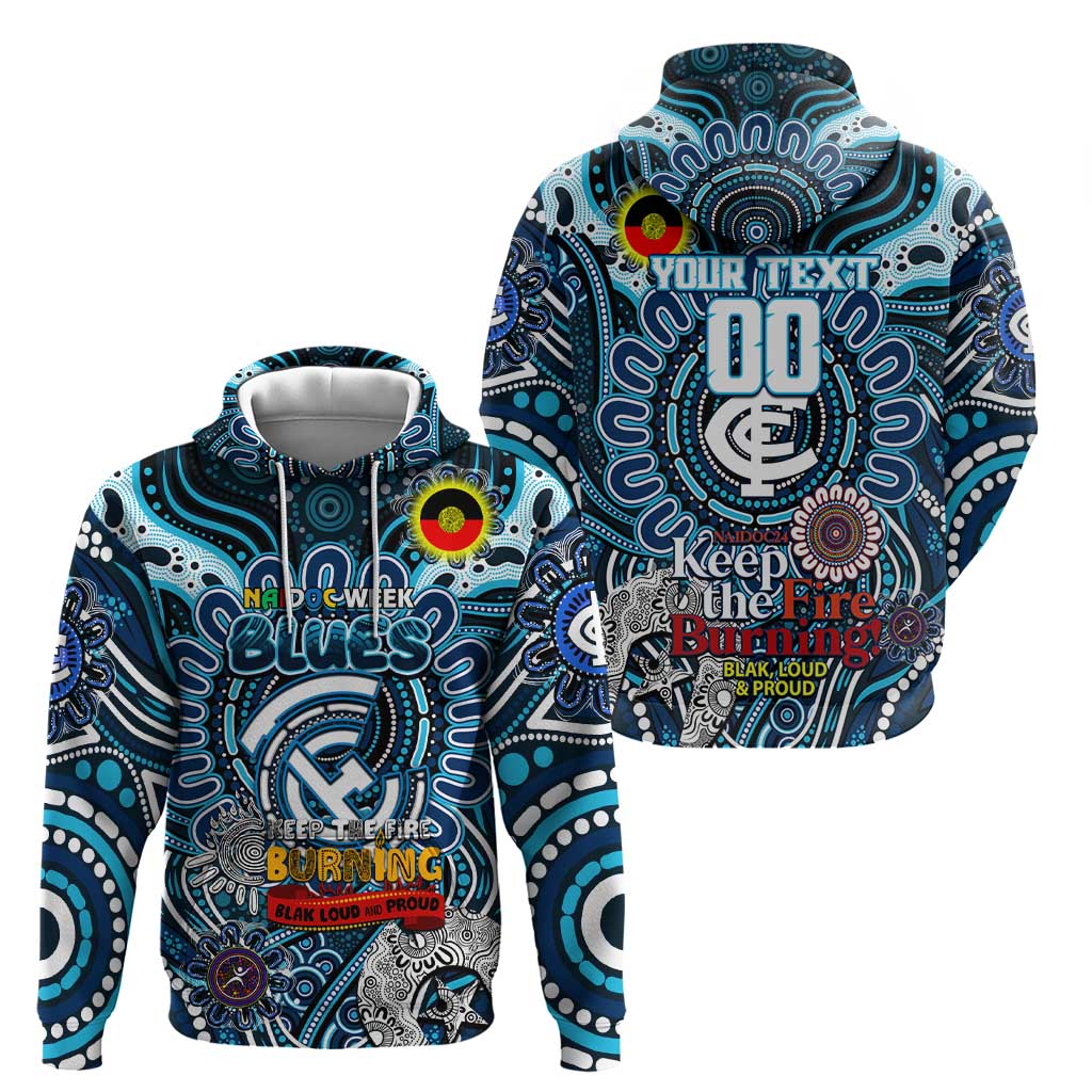Custom Carlton Blues NAIDOC Week 2024 Hoodie Mascot Football