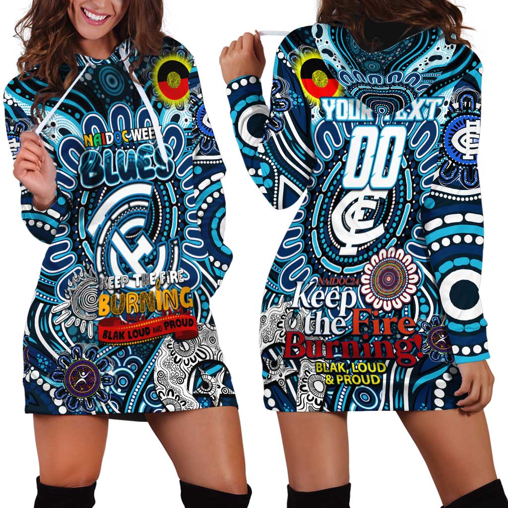 Custom Carlton Blues NAIDOC Week 2024 Hoodie Dress Mascot Football