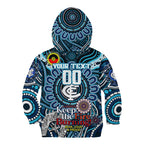 Custom Carlton Blues NAIDOC Week 2024 Kid Hoodie Mascot Football