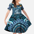 Custom Carlton Blues NAIDOC Week 2024 Kid Short Sleeve Dress Mascot Football