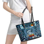 Carlton Blues NAIDOC Week 2024 Leather Tote Bag Mascot Football