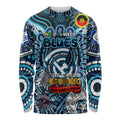 Custom Carlton Blues NAIDOC Week 2024 Long Sleeve Shirt Mascot Football