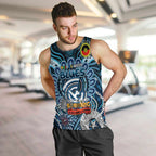 Custom Carlton Blues NAIDOC Week 2024 Men Tank Top Mascot Football