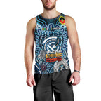 Custom Carlton Blues NAIDOC Week 2024 Men Tank Top Mascot Football