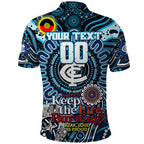 Custom Carlton Blues NAIDOC Week 2024 Polo Shirt Mascot Football