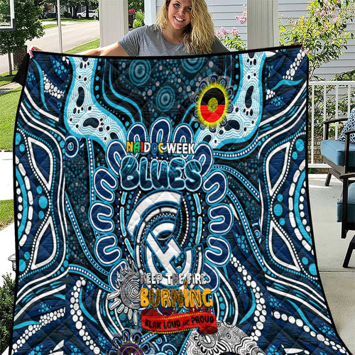 Carlton Blues NAIDOC Week 2024 Quilt Mascot Football
