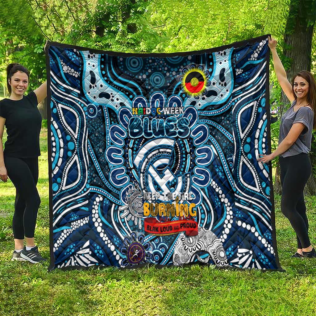 Carlton Blues NAIDOC Week 2024 Quilt Mascot Football