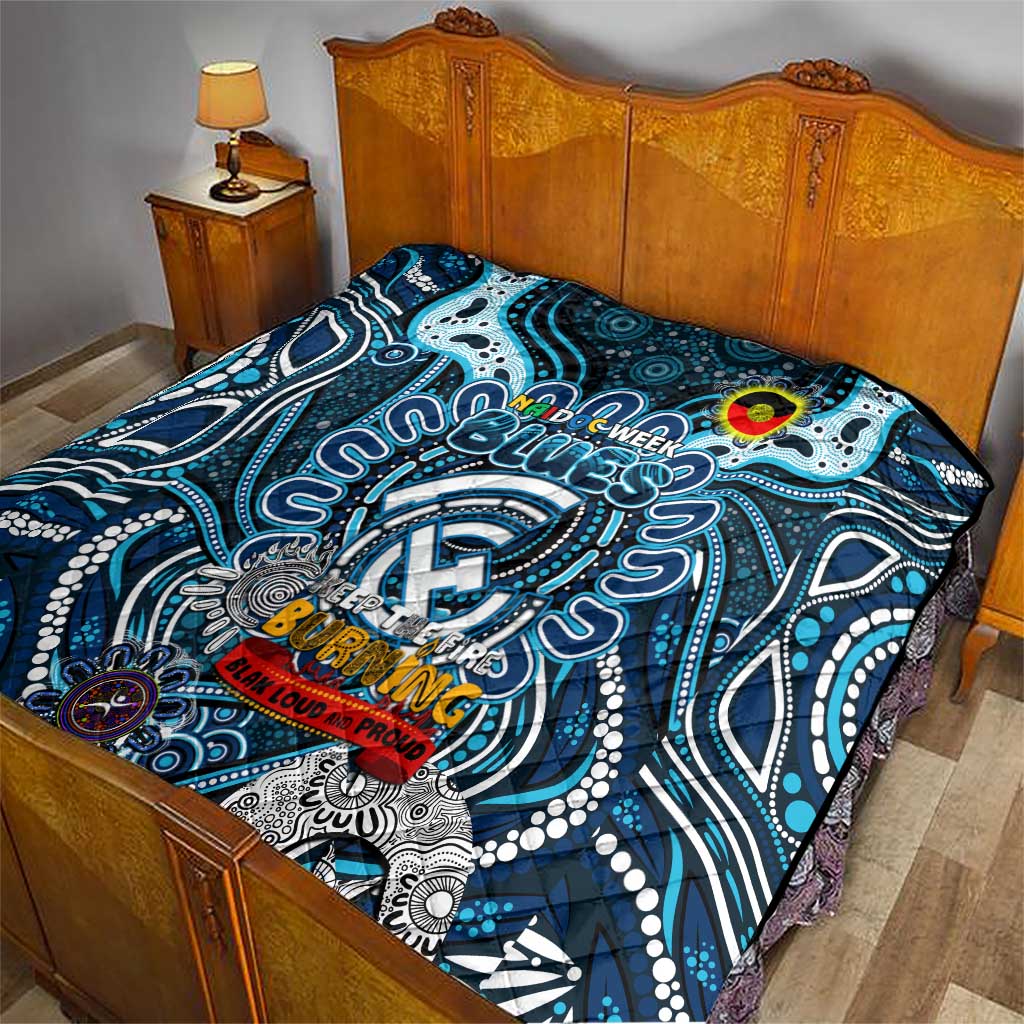 Carlton Blues NAIDOC Week 2024 Quilt Mascot Football
