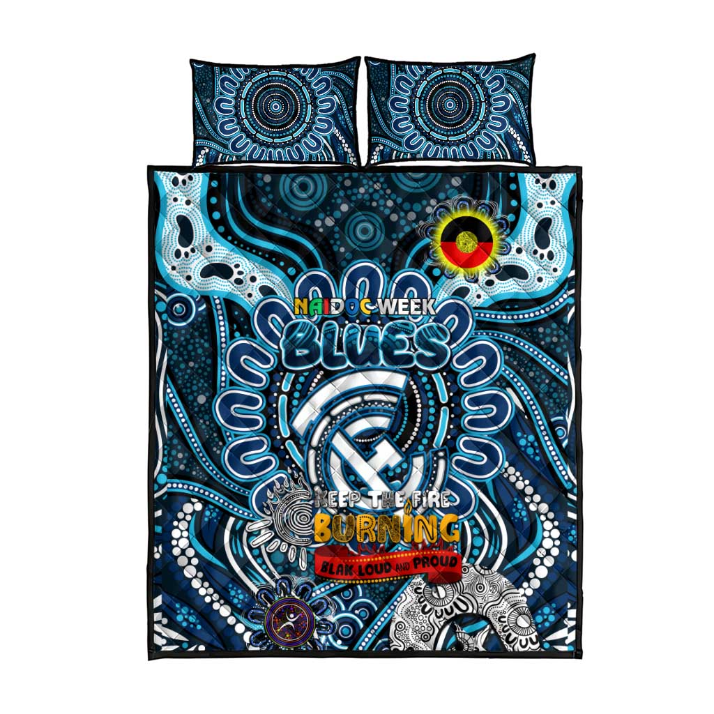 Carlton Blues NAIDOC Week 2024 Quilt Bed Set Mascot Football