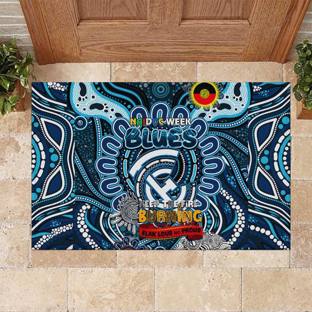 Carlton Blues NAIDOC Week 2024 Rubber Doormat Mascot Football