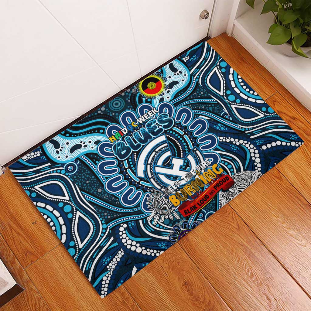 Carlton Blues NAIDOC Week 2024 Rubber Doormat Mascot Football