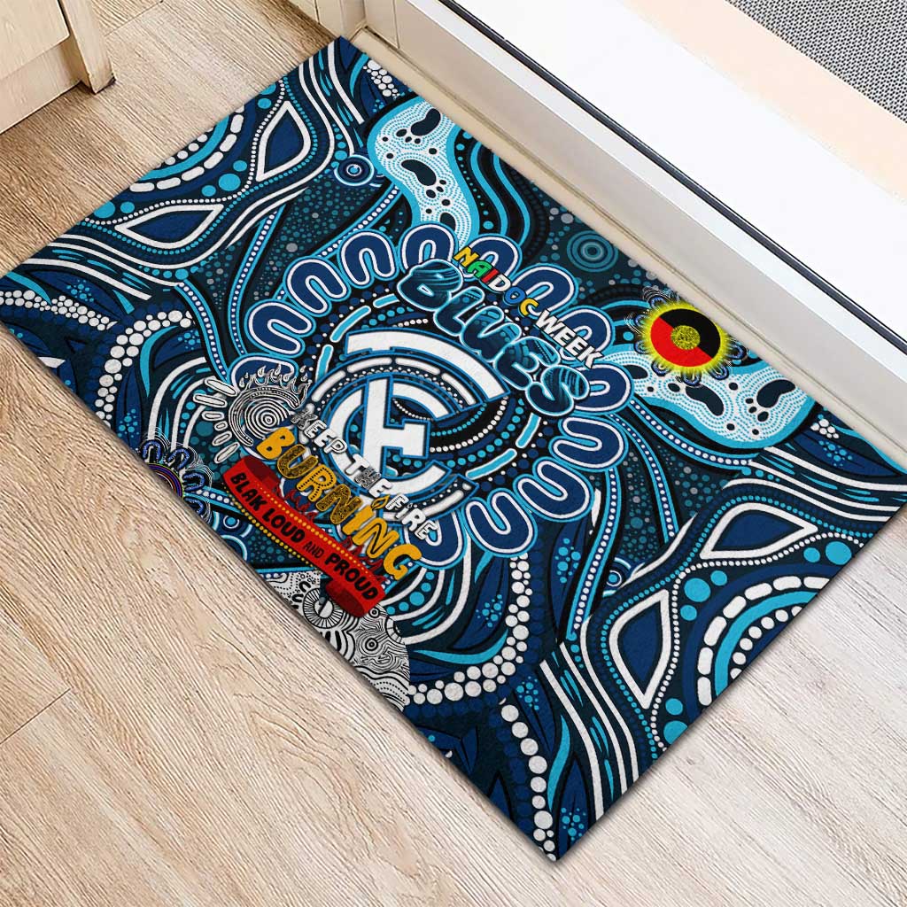 Carlton Blues NAIDOC Week 2024 Rubber Doormat Mascot Football