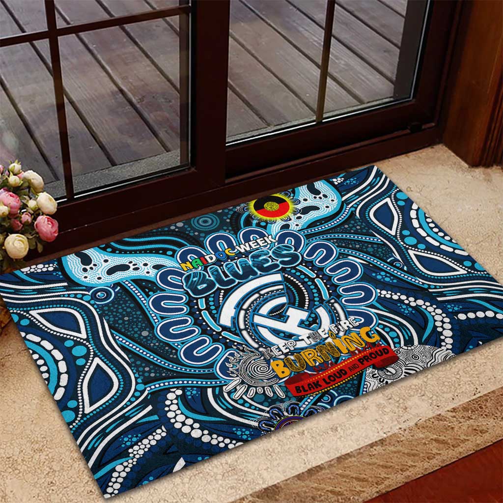 Carlton Blues NAIDOC Week 2024 Rubber Doormat Mascot Football