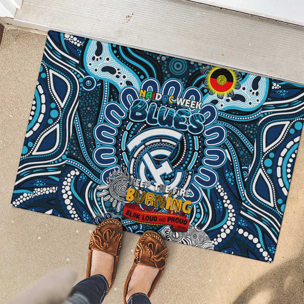 Carlton Blues NAIDOC Week 2024 Rubber Doormat Mascot Football
