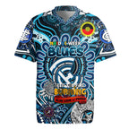 Custom Carlton Blues NAIDOC Week 2024 Rugby Jersey Mascot Football