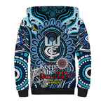 Custom Carlton Blues NAIDOC Week 2024 Sherpa Hoodie Mascot Football