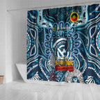 Carlton Blues NAIDOC Week 2024 Shower Curtain Mascot Football