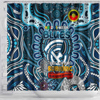 Carlton Blues NAIDOC Week 2024 Shower Curtain Mascot Football