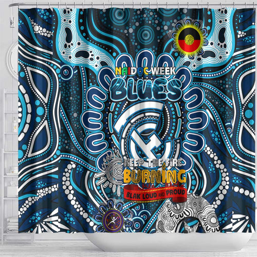 Carlton Blues NAIDOC Week 2024 Shower Curtain Mascot Football