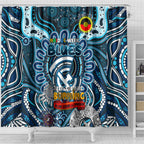 Carlton Blues NAIDOC Week 2024 Shower Curtain Mascot Football