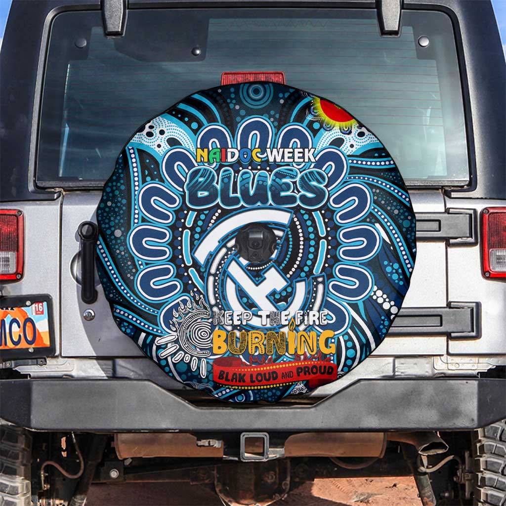 Carlton Blues NAIDOC Week 2024 Spare Tire Cover Mascot Football