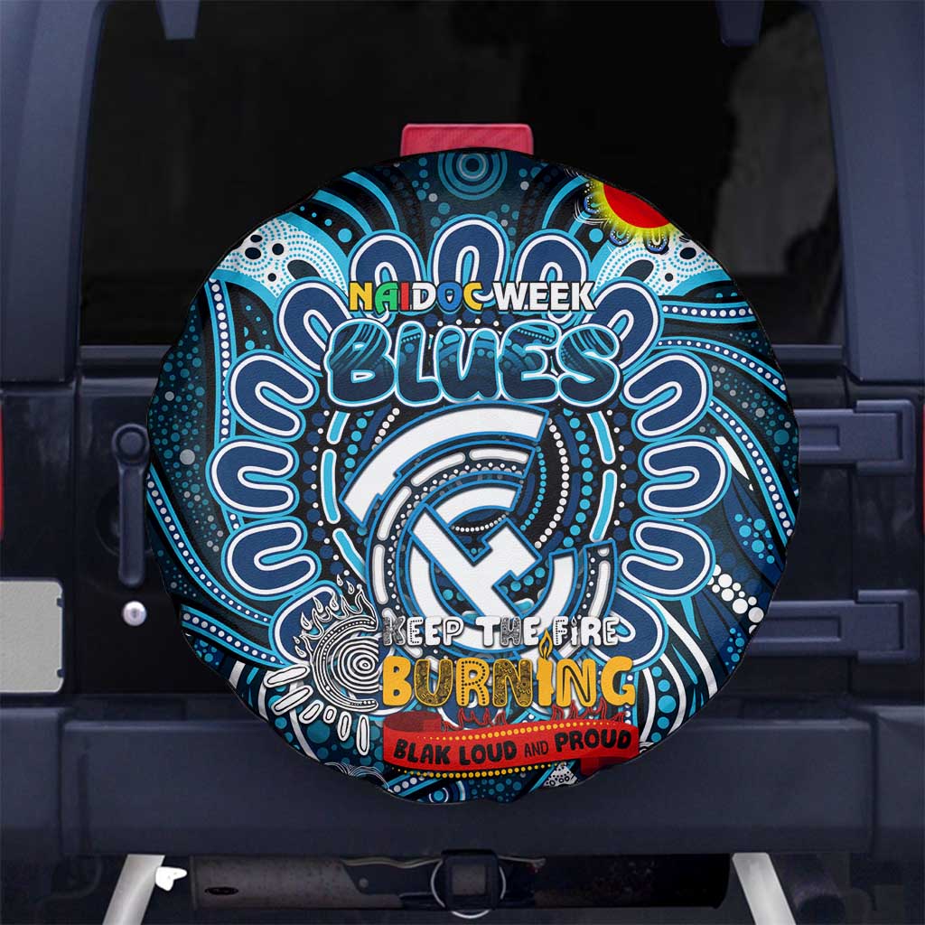 Carlton Blues NAIDOC Week 2024 Spare Tire Cover Mascot Football