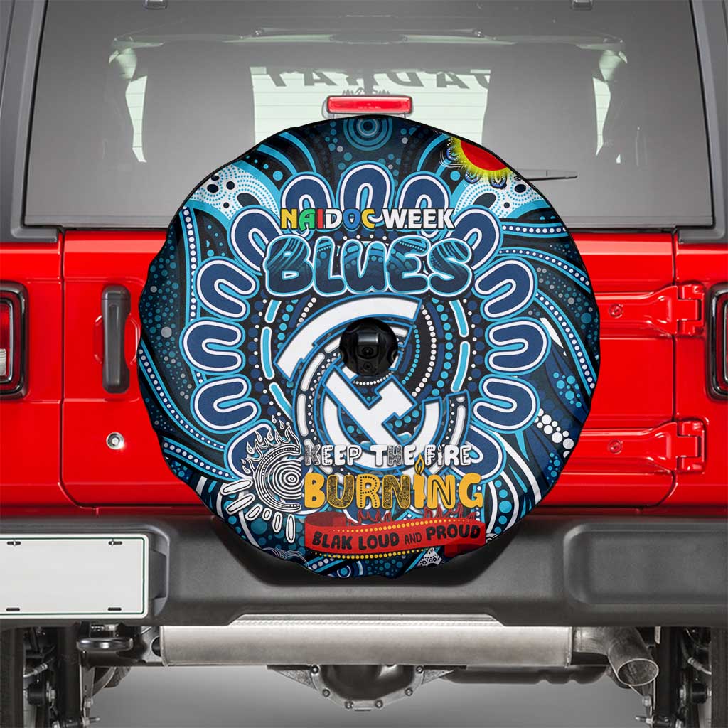 Carlton Blues NAIDOC Week 2024 Spare Tire Cover Mascot Football