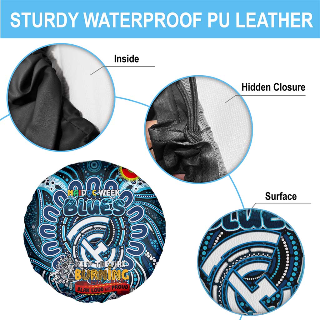 Carlton Blues NAIDOC Week 2024 Spare Tire Cover Mascot Football