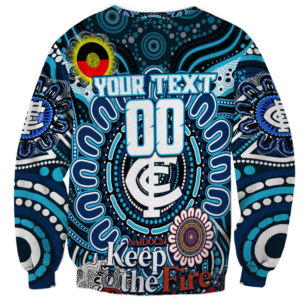 Custom Carlton Blues NAIDOC Week 2024 Sweatshirt Mascot Football