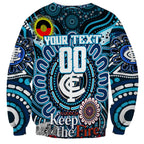 Custom Carlton Blues NAIDOC Week 2024 Sweatshirt Mascot Football