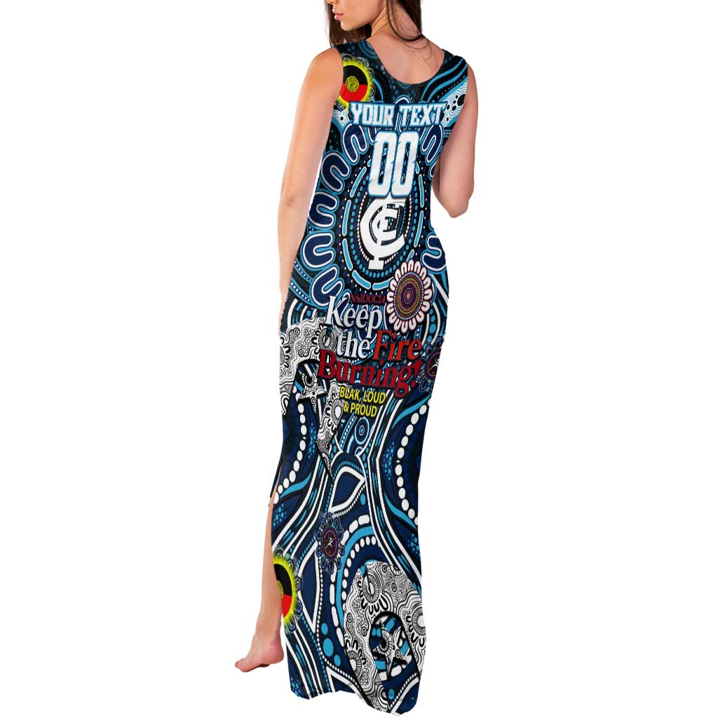 Custom Carlton Blues NAIDOC Week 2024 Tank Maxi Dress Mascot Football