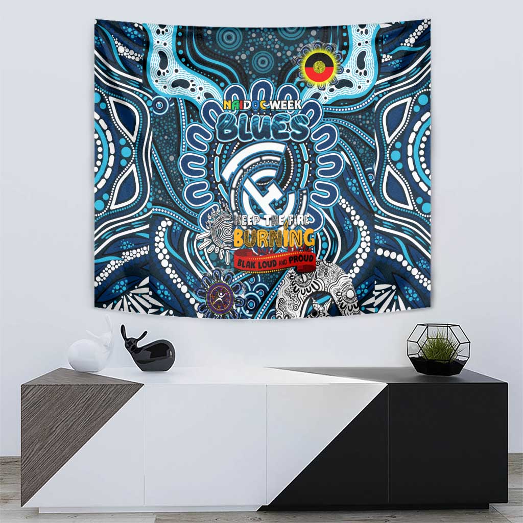 Carlton Blues NAIDOC Week 2024 Tapestry Mascot Football