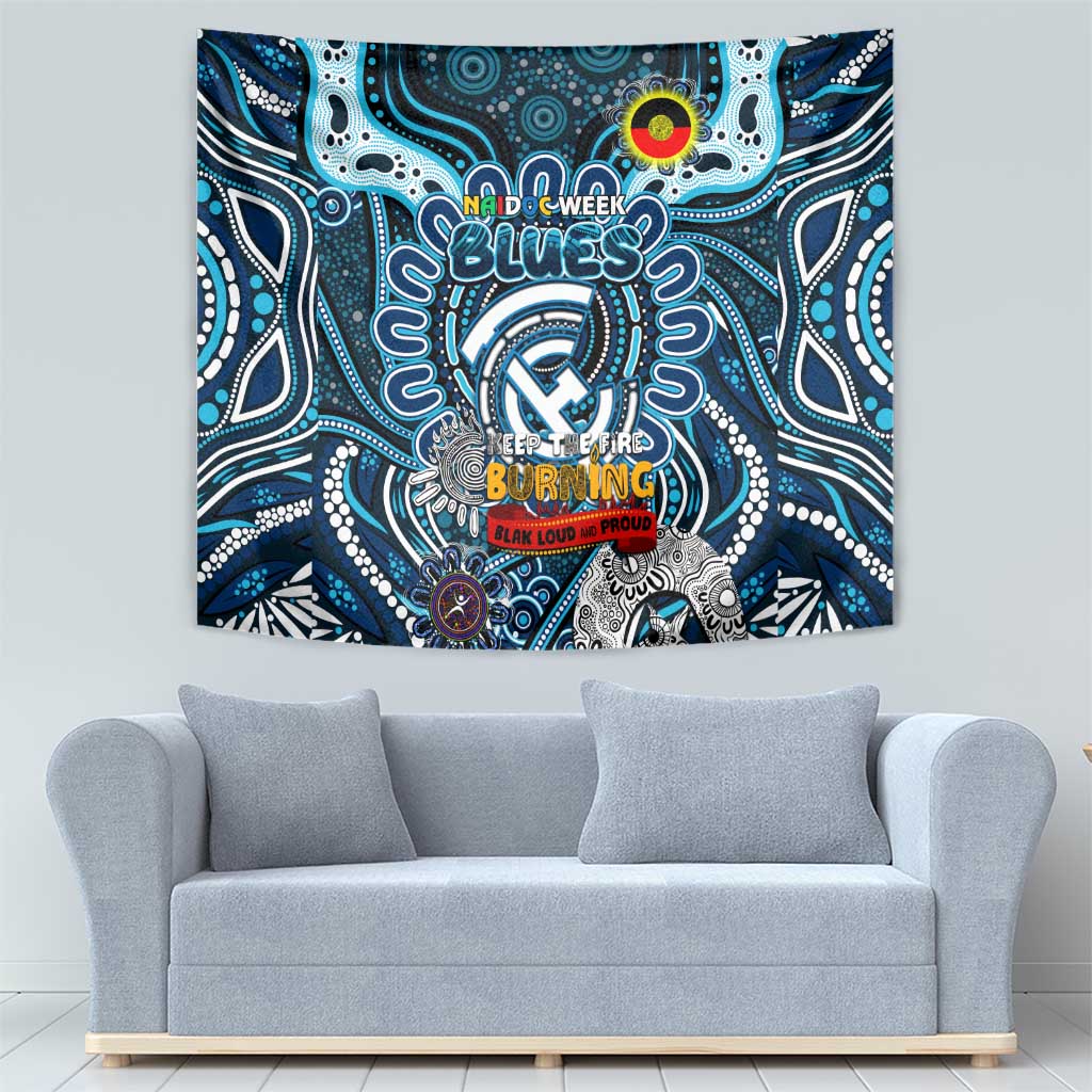 Carlton Blues NAIDOC Week 2024 Tapestry Mascot Football