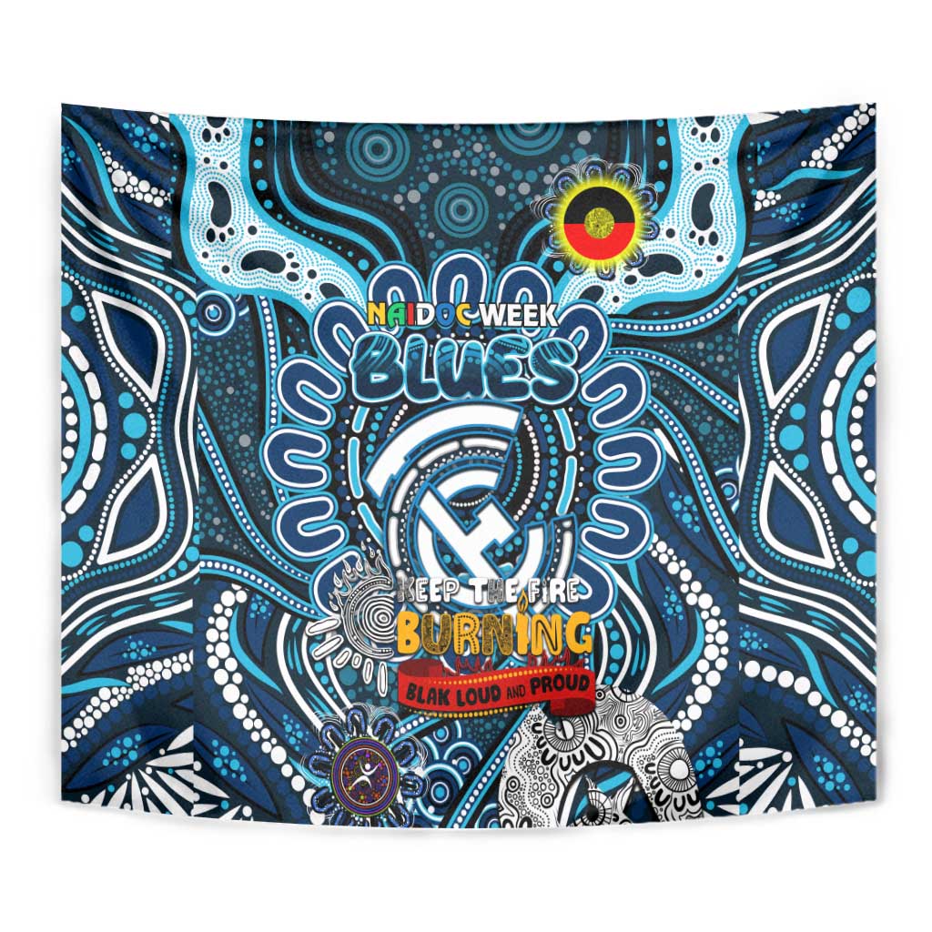 Carlton Blues NAIDOC Week 2024 Tapestry Mascot Football