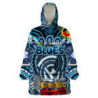 Custom Carlton Blues NAIDOC Week 2024 Wearable Blanket Hoodie Mascot Football