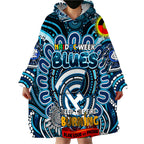 Custom Carlton Blues NAIDOC Week 2024 Wearable Blanket Hoodie Mascot Football